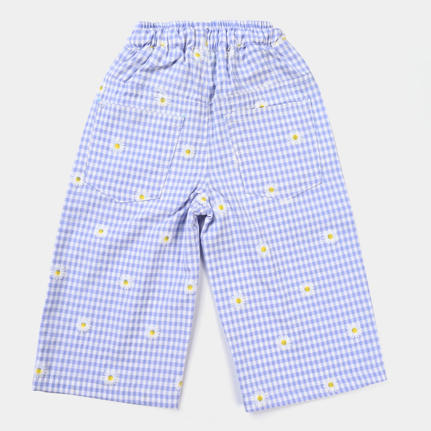 Infant Girls Cotton Pant Sun Flower | Blue