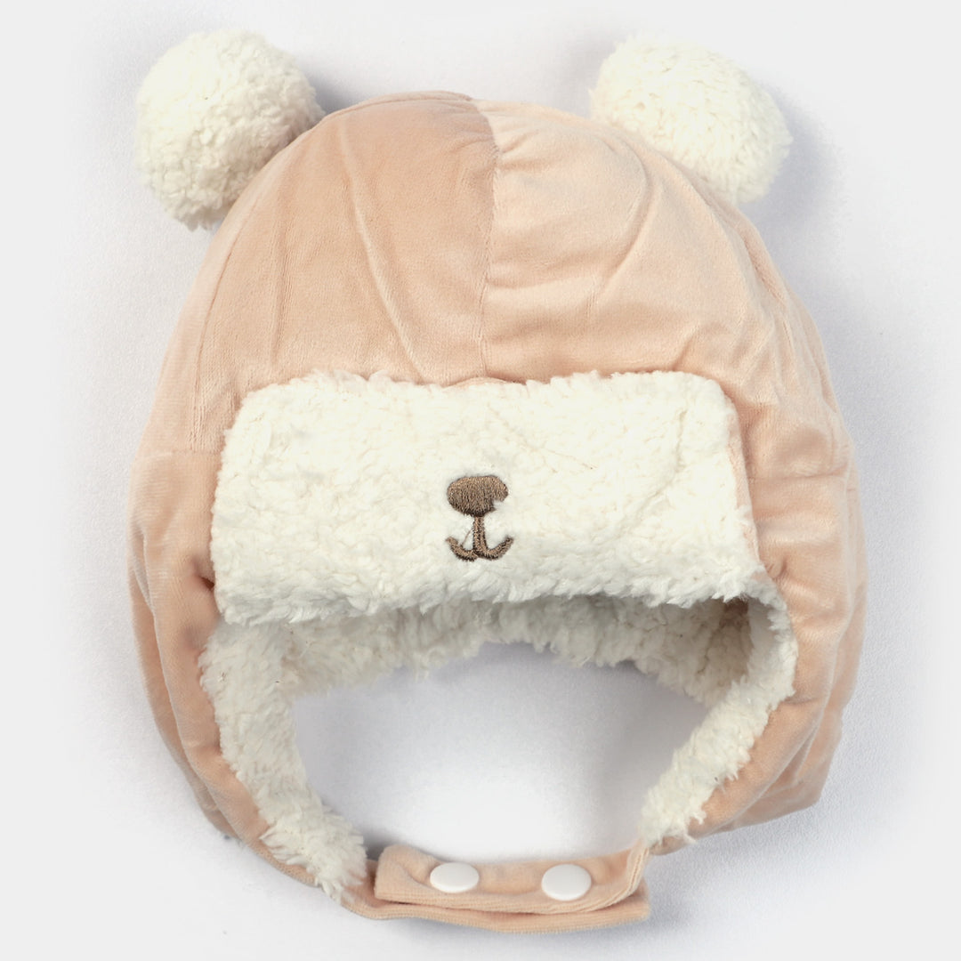 Baby Winter Cap/Hat 3M+ | Peach