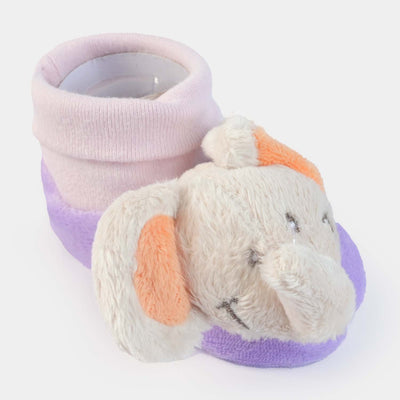 Rattle Shoes For Infant | Purple
