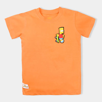 Boys Cotton Jersey T-Shirt H/S -Marigold