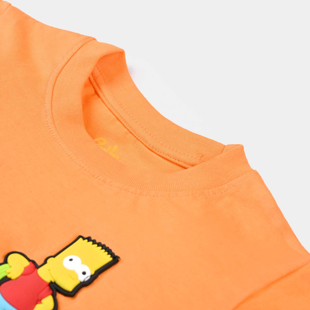 Boys Cotton Jersey T-Shirt H/S -Marigold