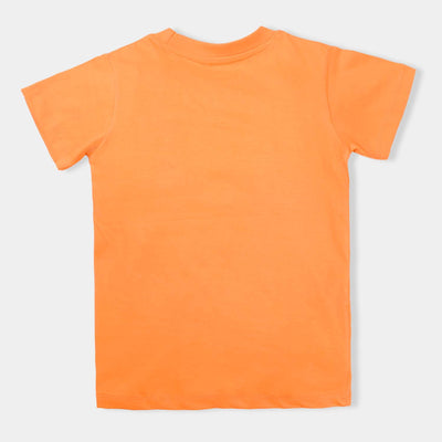 Boys Cotton Jersey T-Shirt H/S -Marigold