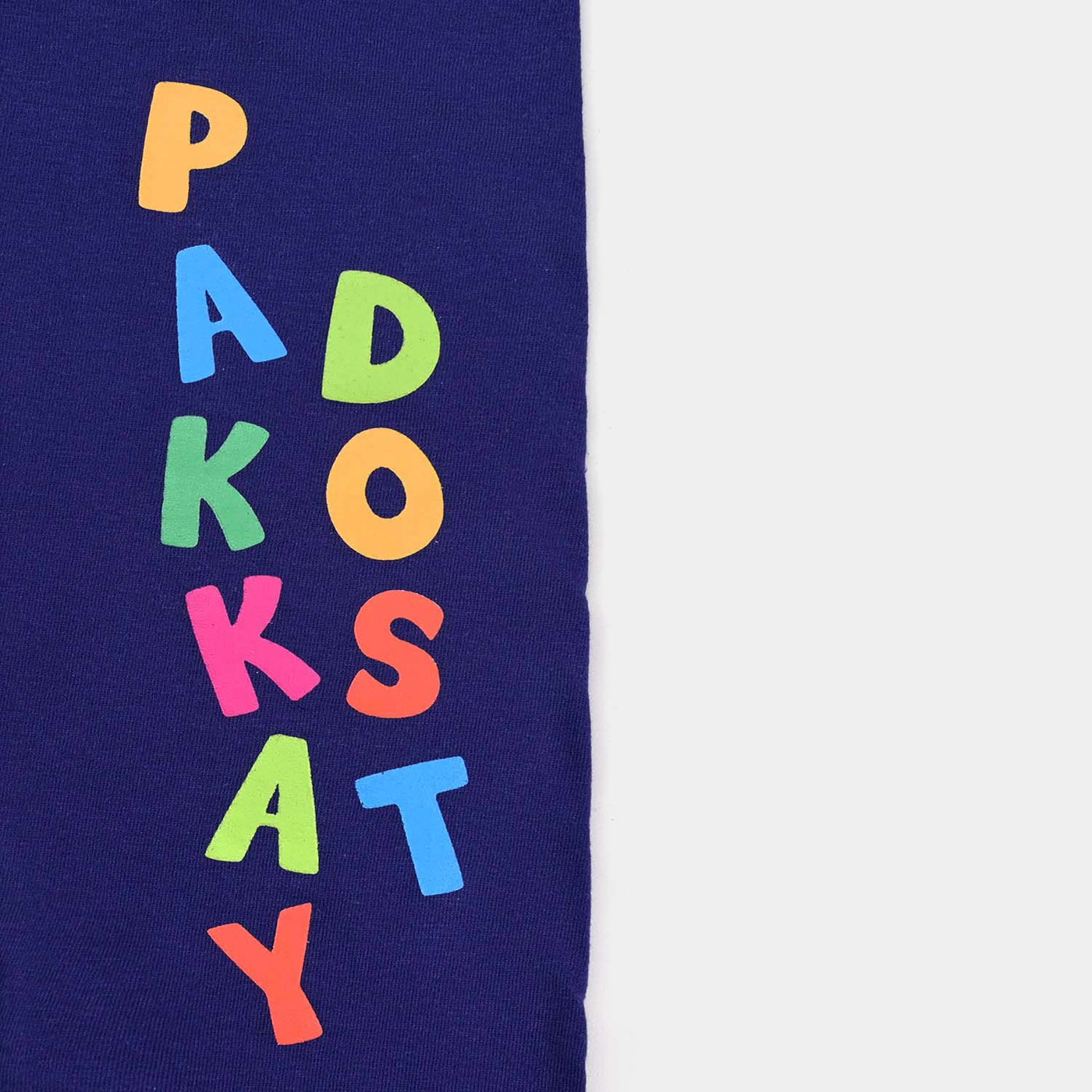 Boys Cotton Jersey 2PCS Suit Pakkay Dost Characters-Sky