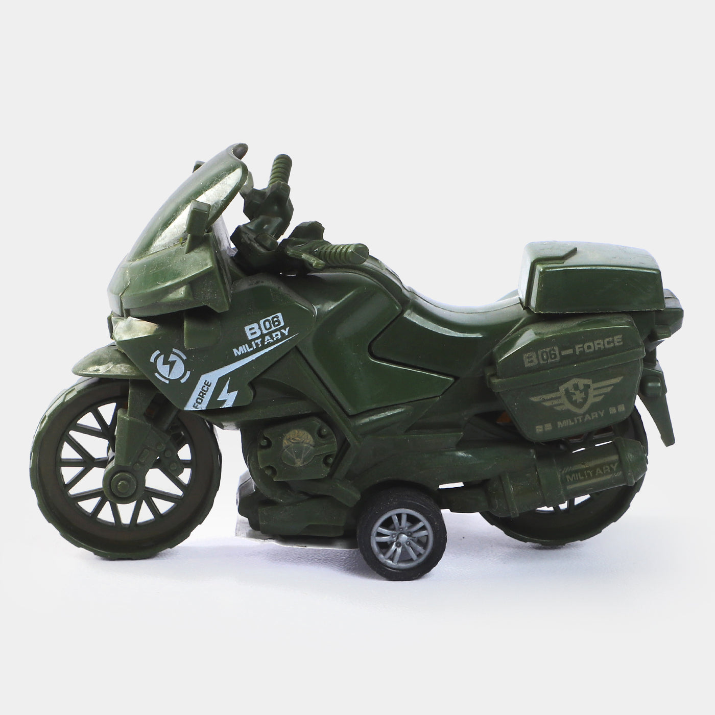 Pull Back & Go Armed Force Bike Toy For Kids