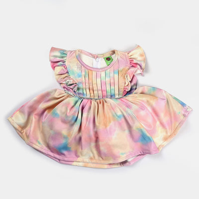 Infant Girls Shimmer Fancy Frock Rainbow-Multi