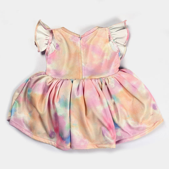 Infant Girls Shimmer Fancy Frock Rainbow-Multi