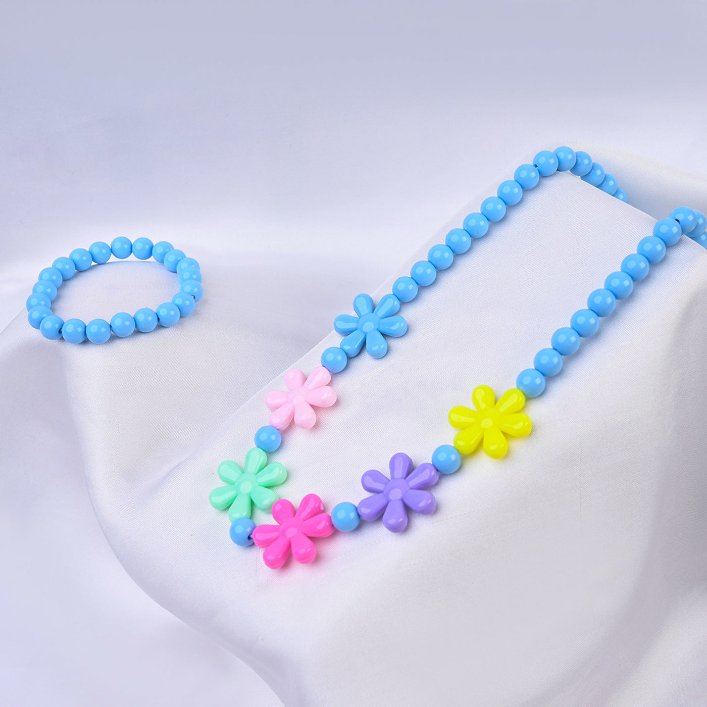 ELEGANT BEADED NECKLACE & BRACELET FOR GIRLS