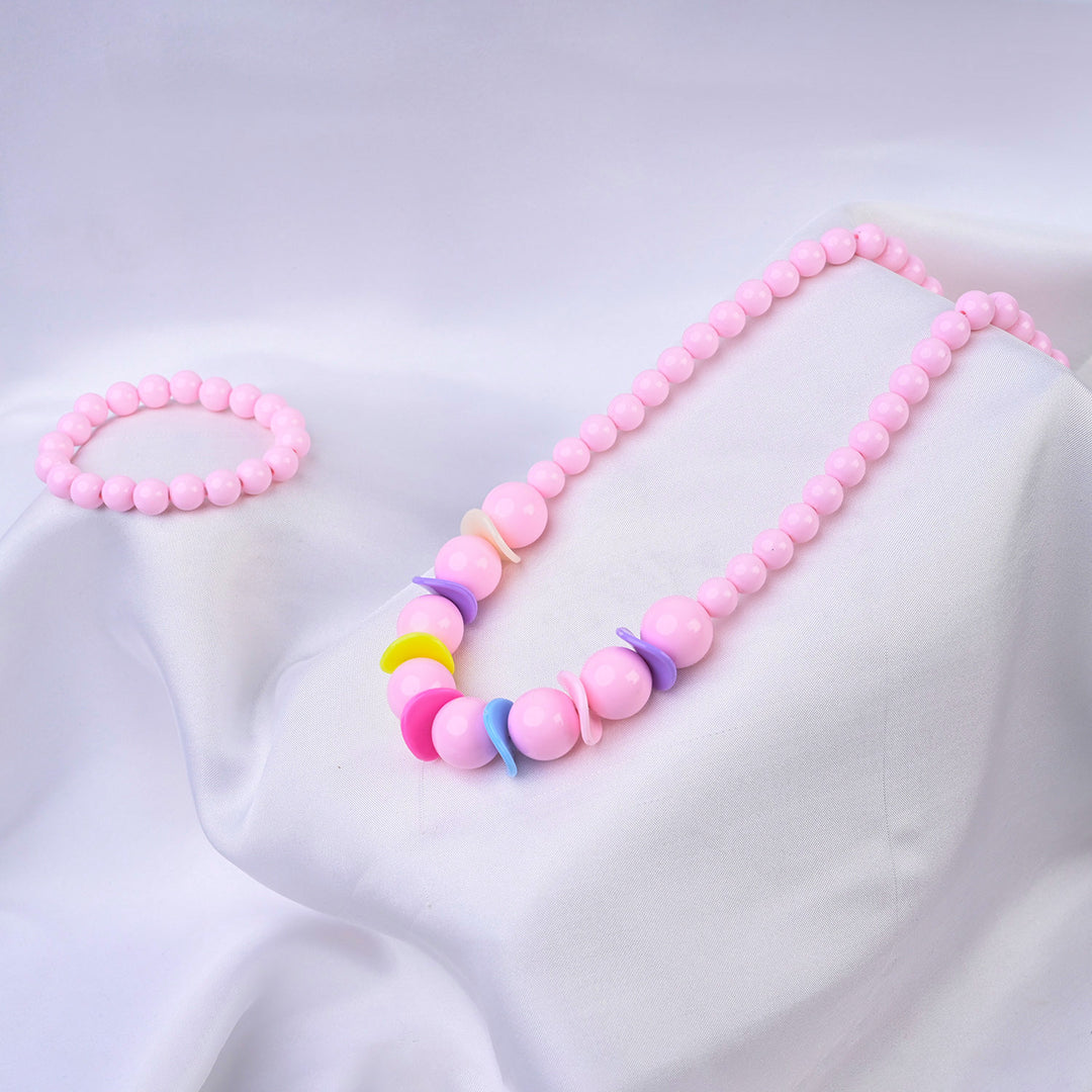 ELEGANT BEADED NECKLACE & BRACELET FOR GIRLS