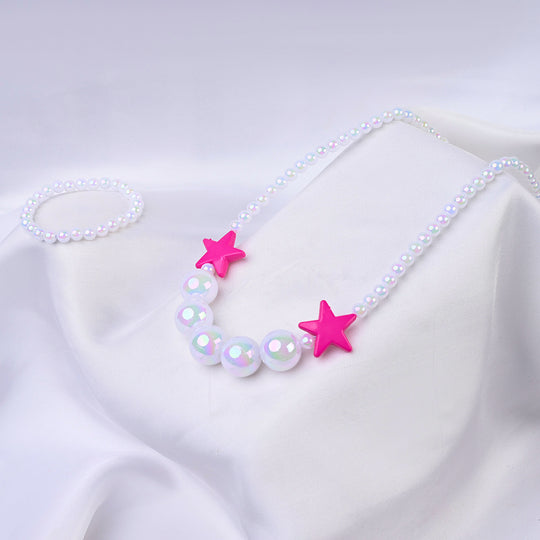 ELEGANT BEADED NECKLACE & BRACELET FOR GIRLS