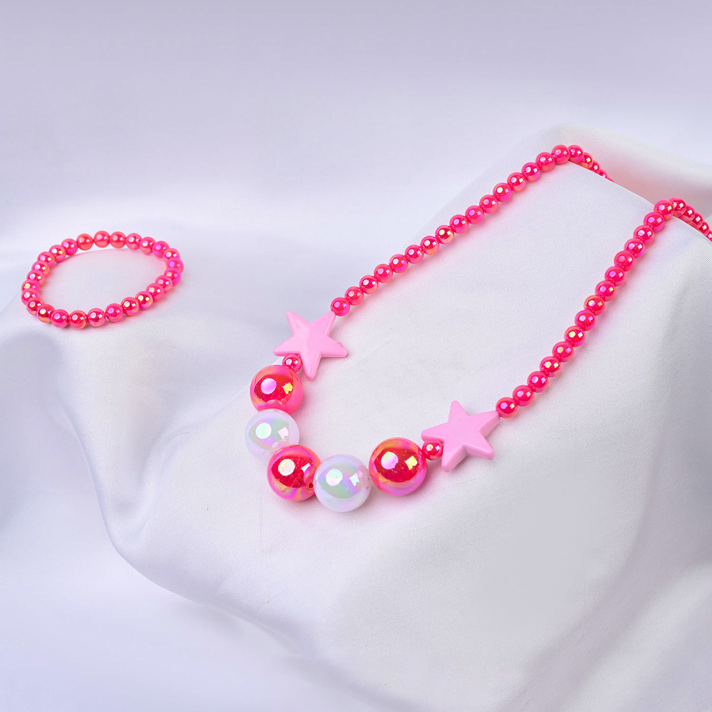 ELEGANT BEADED NECKLACE & BRACELET FOR GIRLS