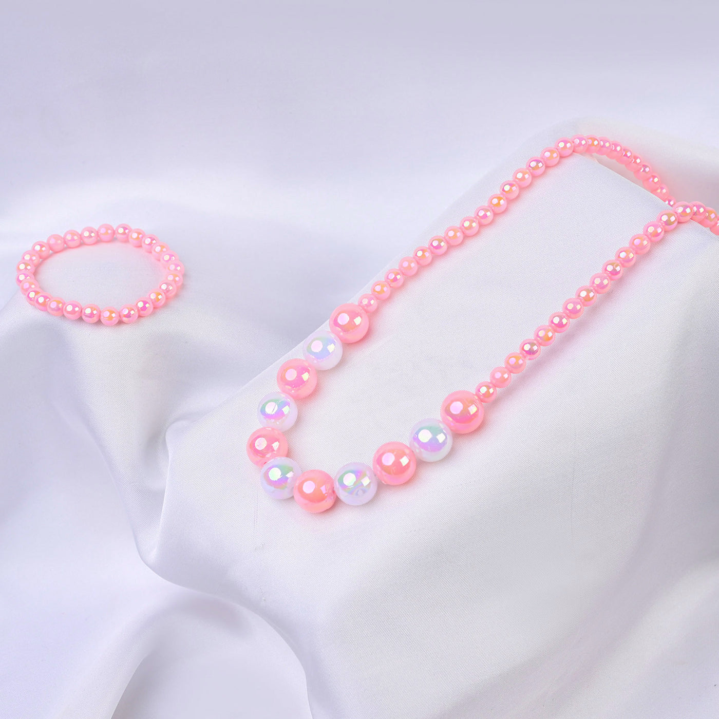 ELEGANT BEADED NECKLACE & BRACELET FOR GIRLS