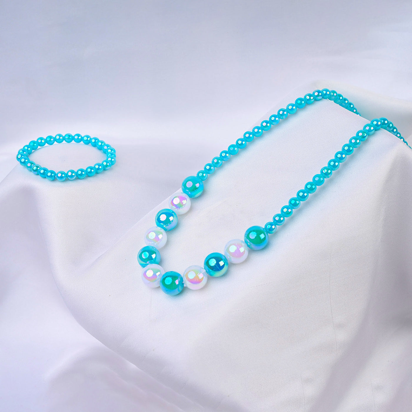 ELEGANT BEADED NECKLACE & BRACELET FOR GIRLS