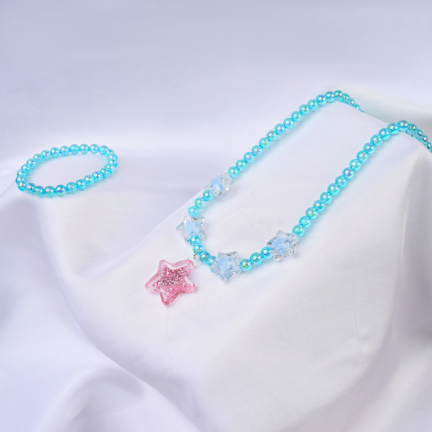 ELEGANT BEADED NECKLACE & BRACELET FOR GIRLS