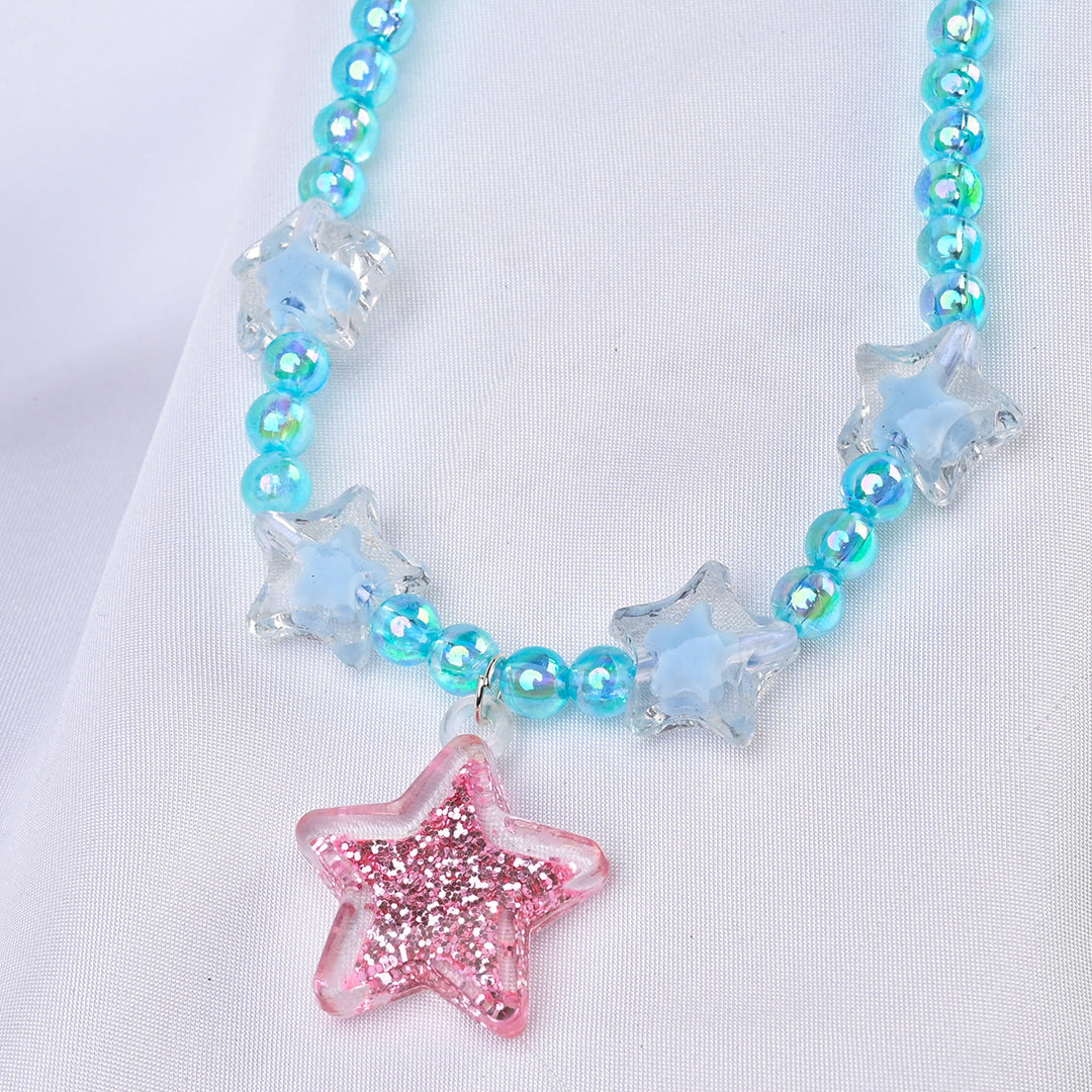 ELEGANT BEADED NECKLACE & BRACELET FOR GIRLS