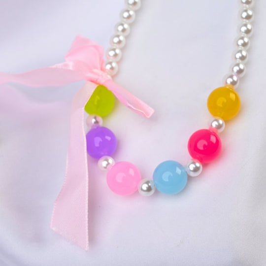 ELEGANT BEADED NECKLACE & BRACELET FOR GIRLS
