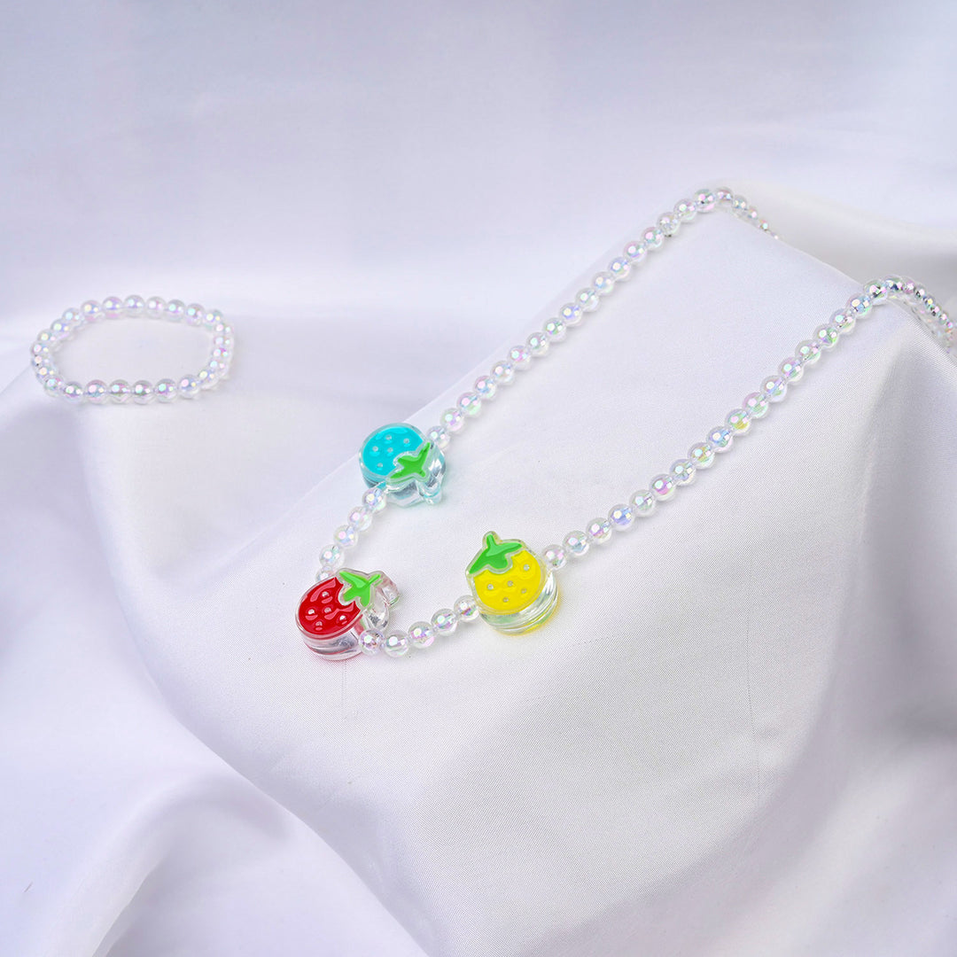 ELEGANT BEADED NECKLACE & BRACELET FOR GIRLS