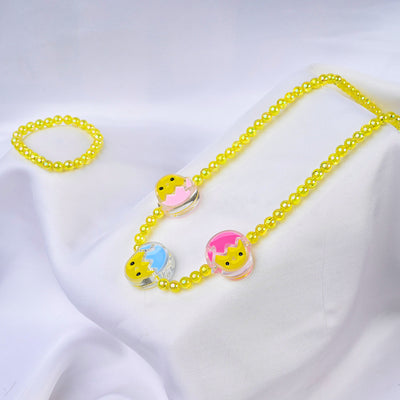 ELEGANT BEADED NECKLACE & BRACELET FOR GIRLS