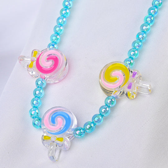 ELEGANT BEADED NECKLACE & BRACELET FOR GIRLS