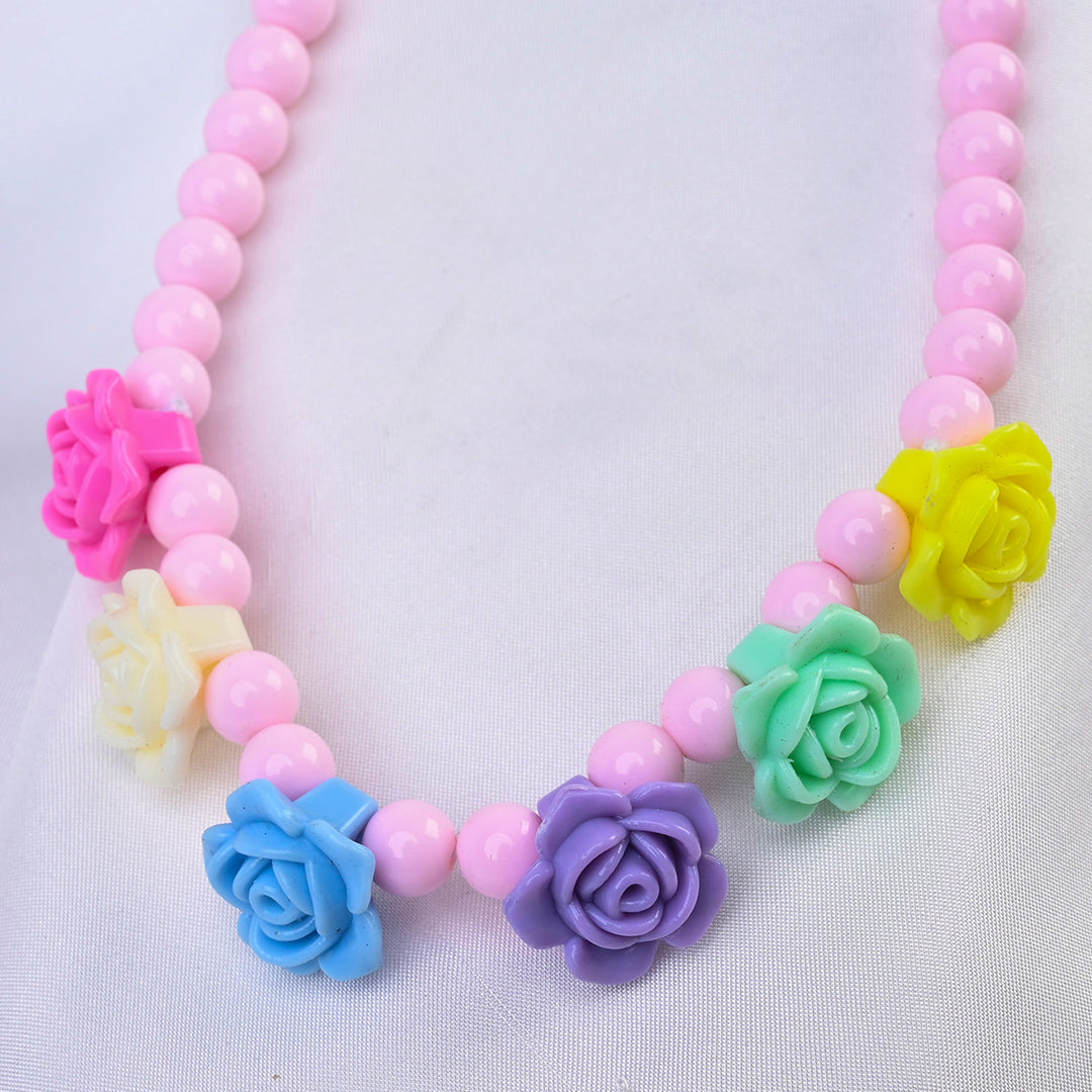 ELEGANT BEADED NECKLACE & BRACELET FOR GIRLS