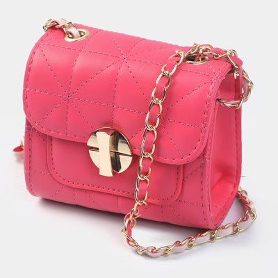 Girls Fancy Hand Bag | Fuchsia