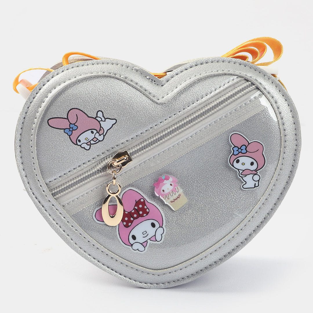 Girls Fancy Hand Bag | SILVER