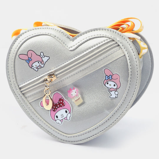 Girls Fancy Hand Bag | SILVER