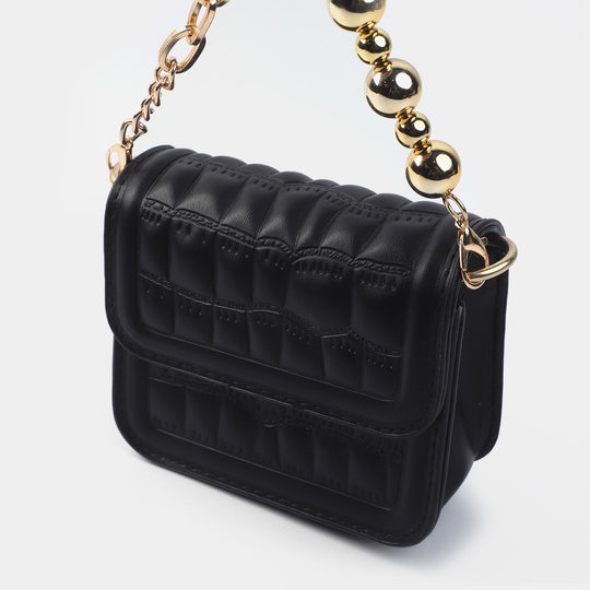 Girls Fancy Hand Bag | BLACK