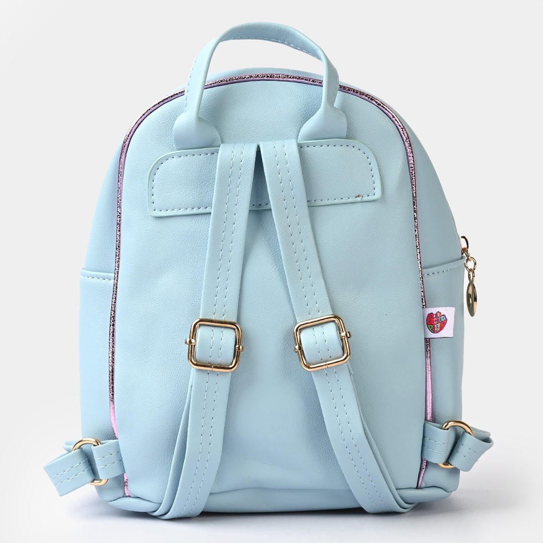 Fancy Backpack Cute Face Design Blue