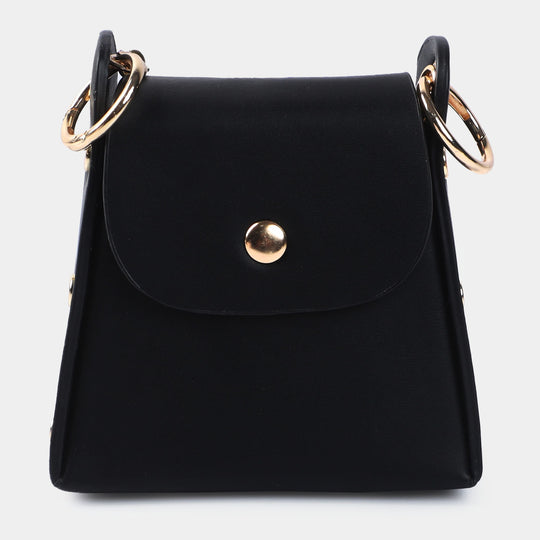 Girls Fancy Hand Bag | BLACK