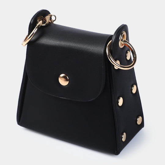 Girls Fancy Hand Bag | BLACK