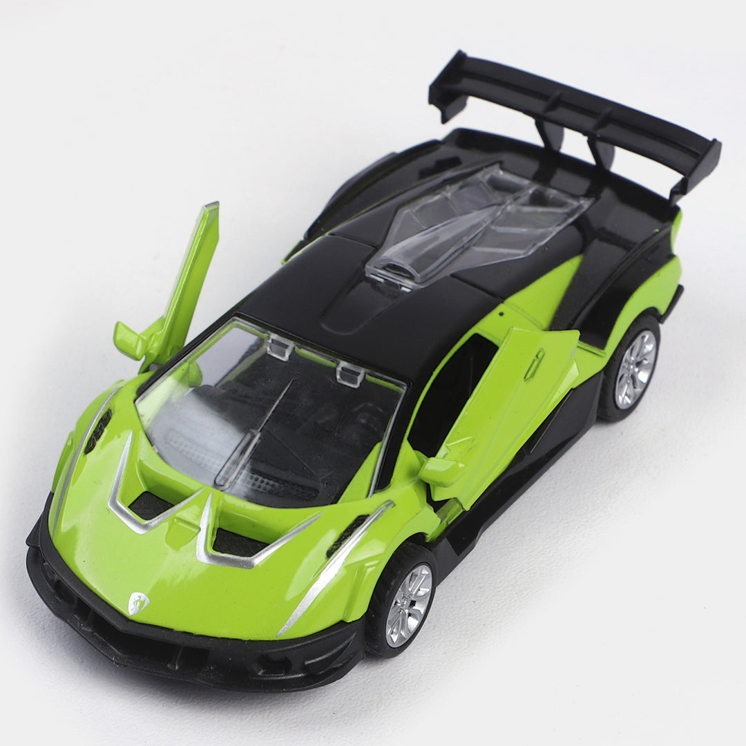 Die-Cast Model Pullback Car With Light Sound