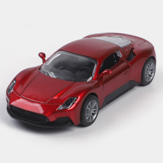 Die-Cast Model Pullback Car With Light Sound | Red