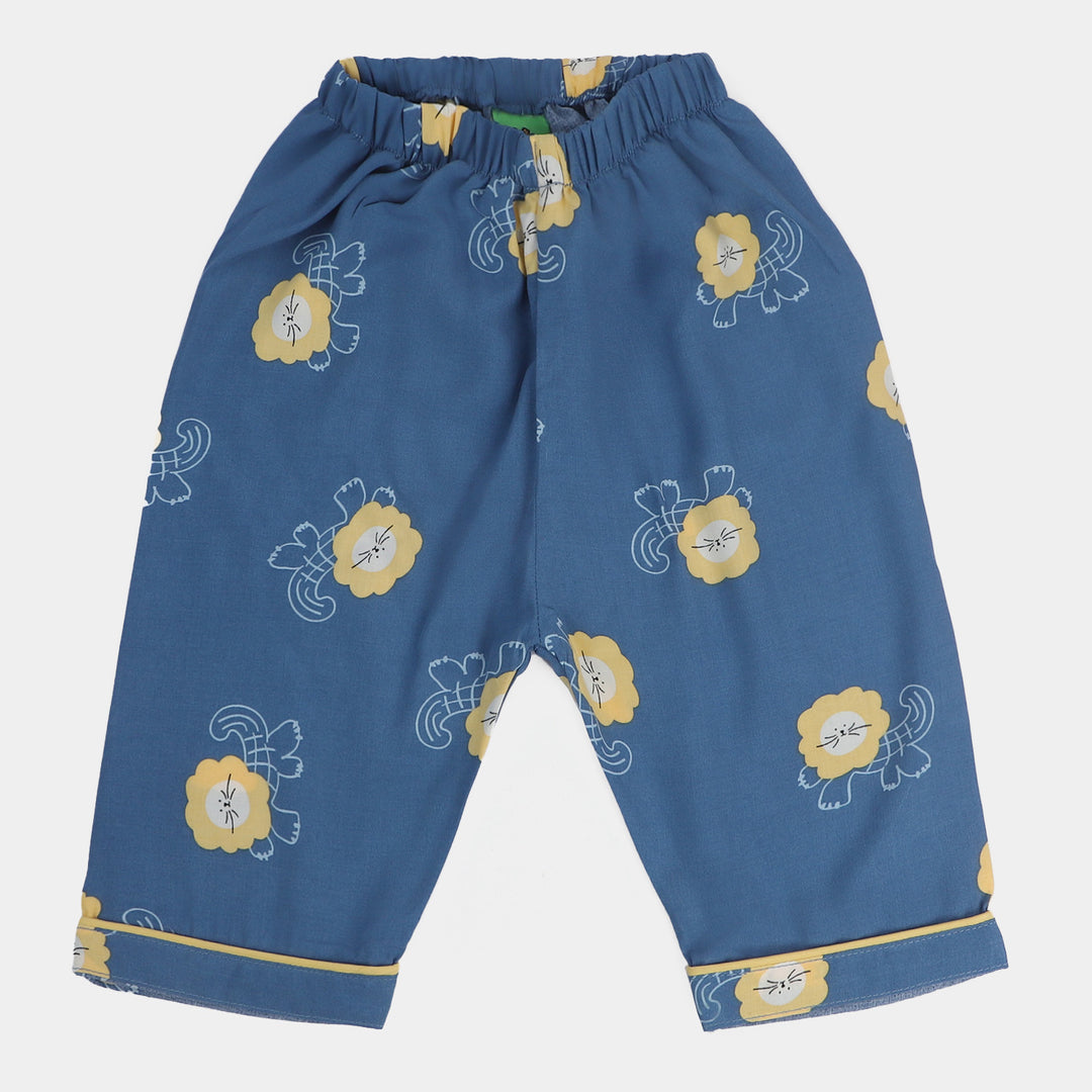 Infant Boys Woven Nightwear Little Lion -Blue