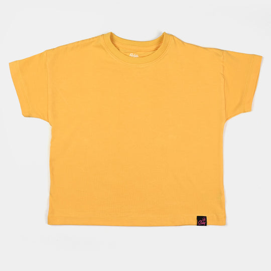 Girls Lycra Jersey T-Shirt H/S Basic -Citrus