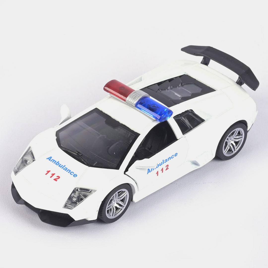 Die-Cast Model Pullback Car With Light Sound