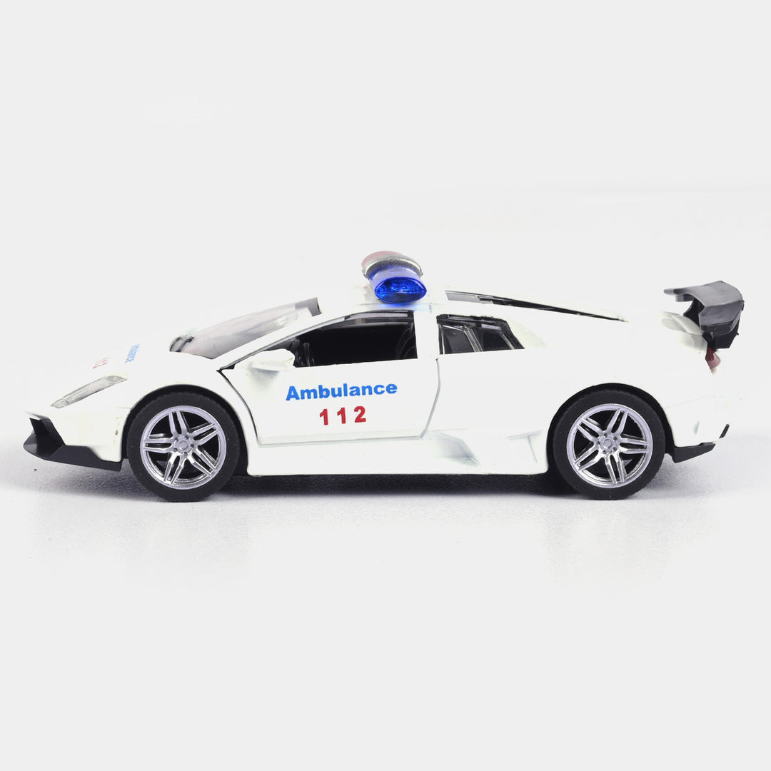 Die-Cast Model Pullback Car With Light Sound