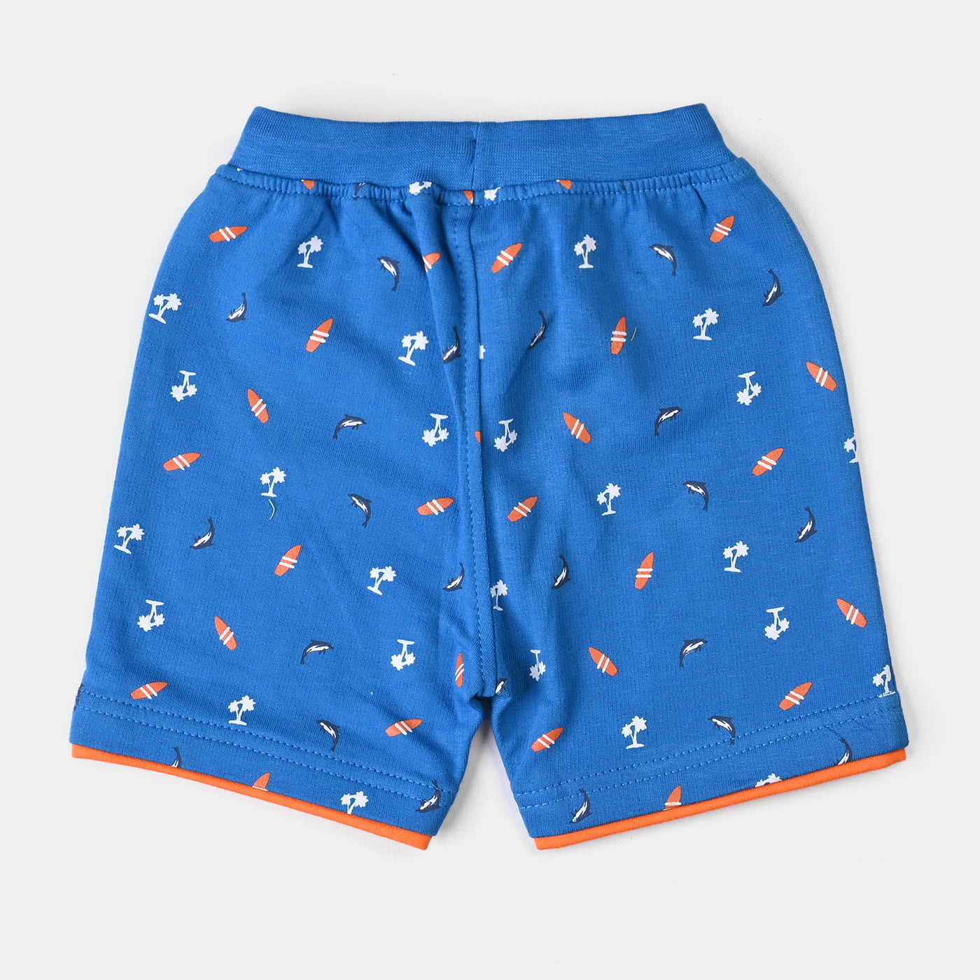 Infant Boys Cotton Terry Knitted Short Beach-Brill.Blue