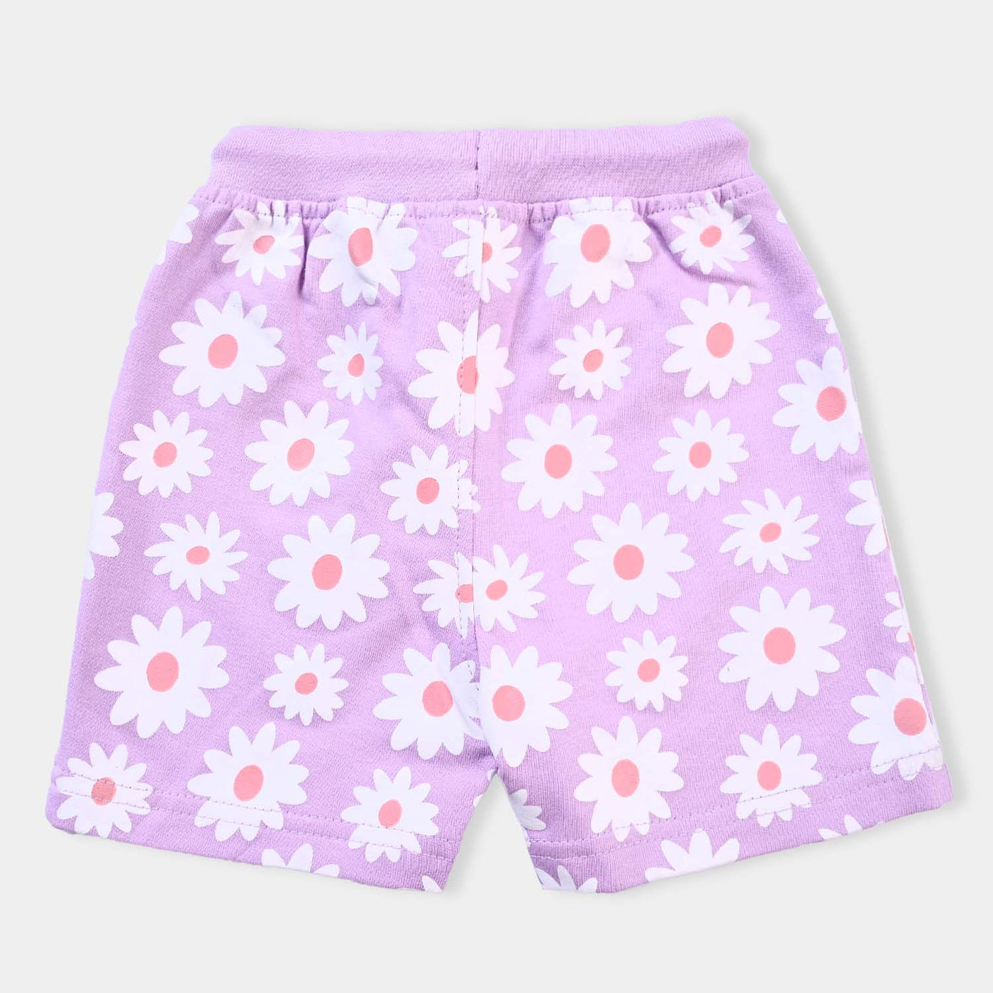 Infant Girls Cotton Terry Knitted Short Flower-Tulip