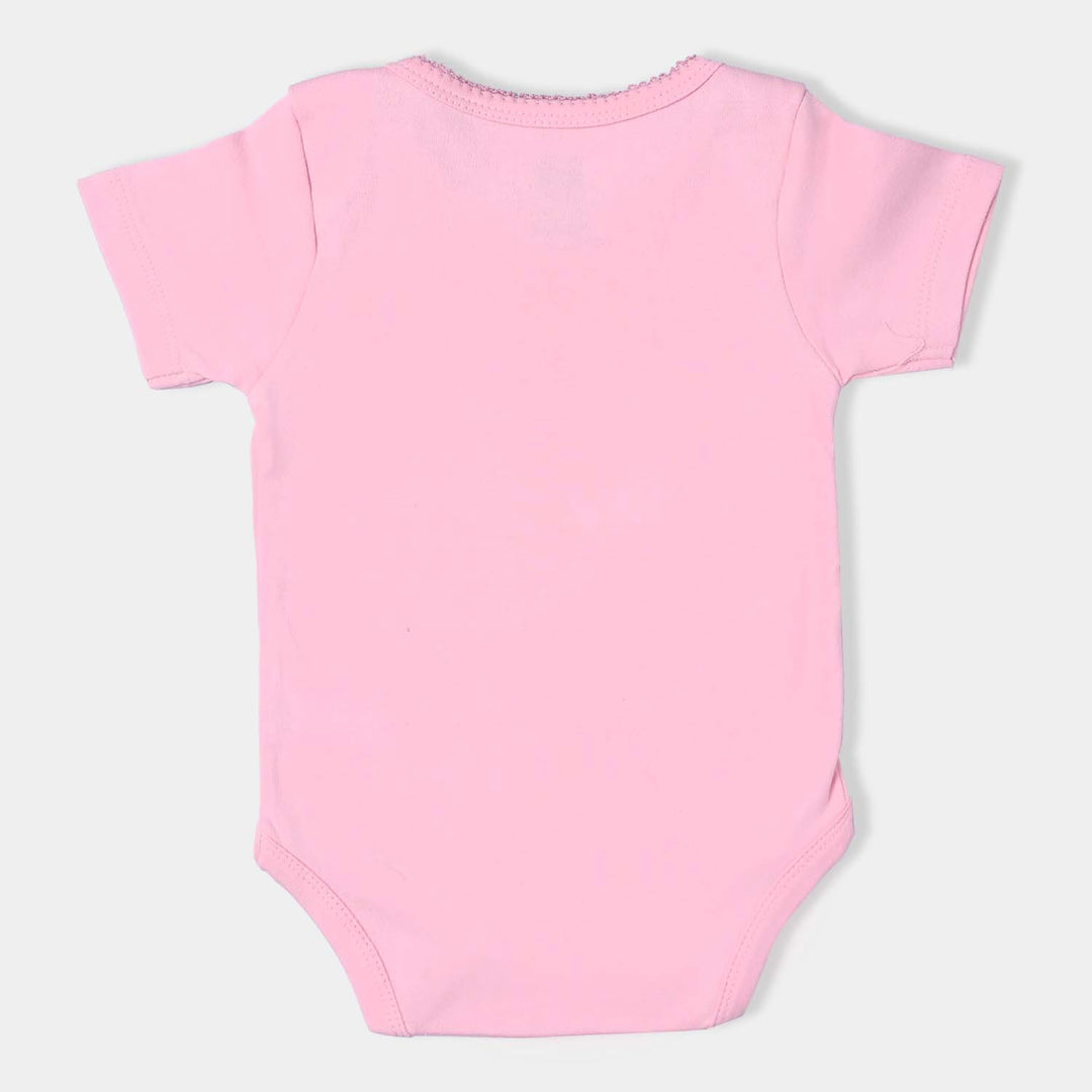 Pack Of 3 Infant Girls Cotton Interlock Rompers Basic
