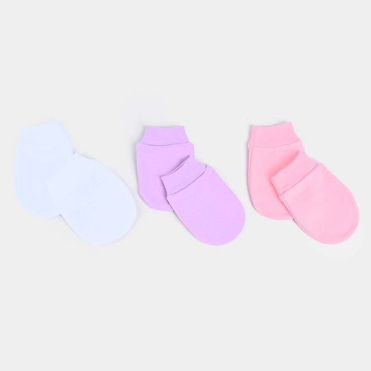 Infant Girls Mitten Basic 3 Pairs