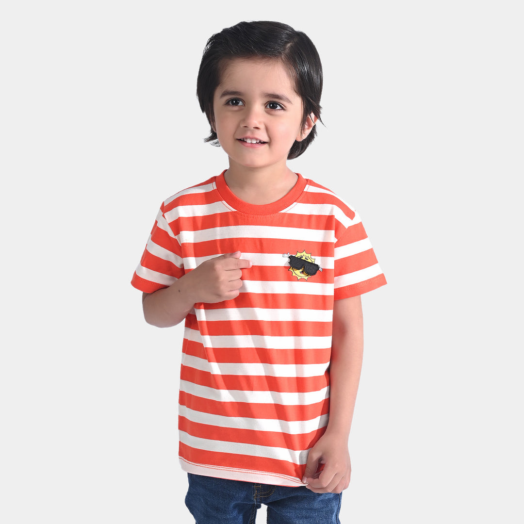 Boys Cotton Jersey T-Shirt H/S | Sun-White