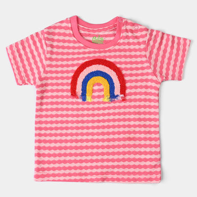 Infant Girls  Jacquard T-Shirt Rainbow-C.Paradise