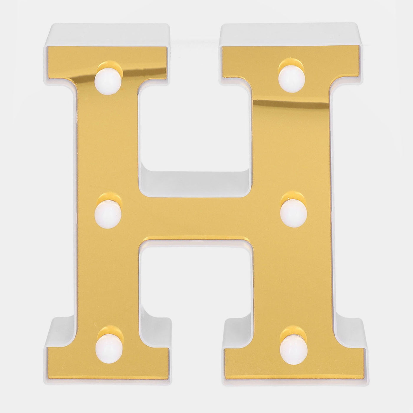 Decoration HBD LED Light Golden "H"