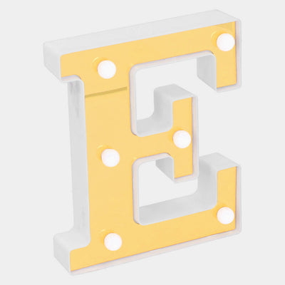 Decoration HBD LED Light Golden "E"