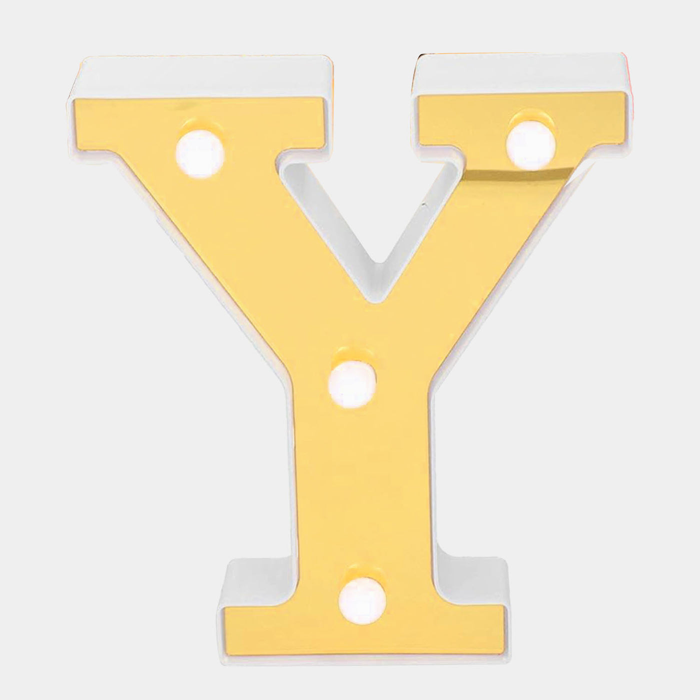 Decoration HB LED Light Golden "Y"