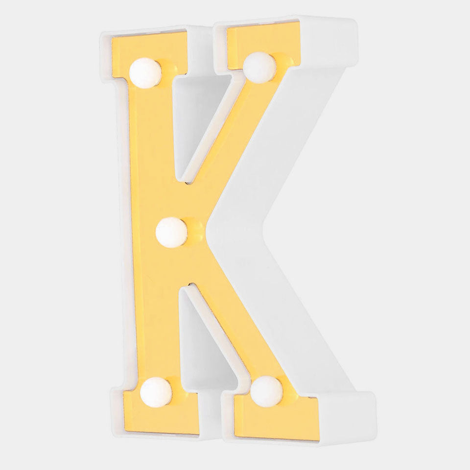 Decoration HB LED Light Golden "K"