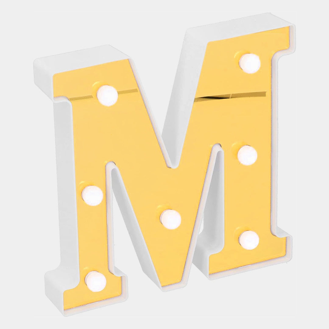 Decoration HBD LED Light Golden "M"