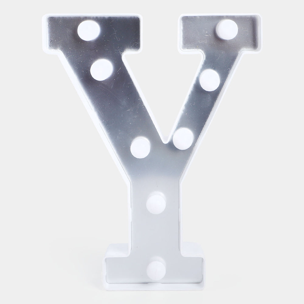 Decoration HBD LED Light Silver "Y"