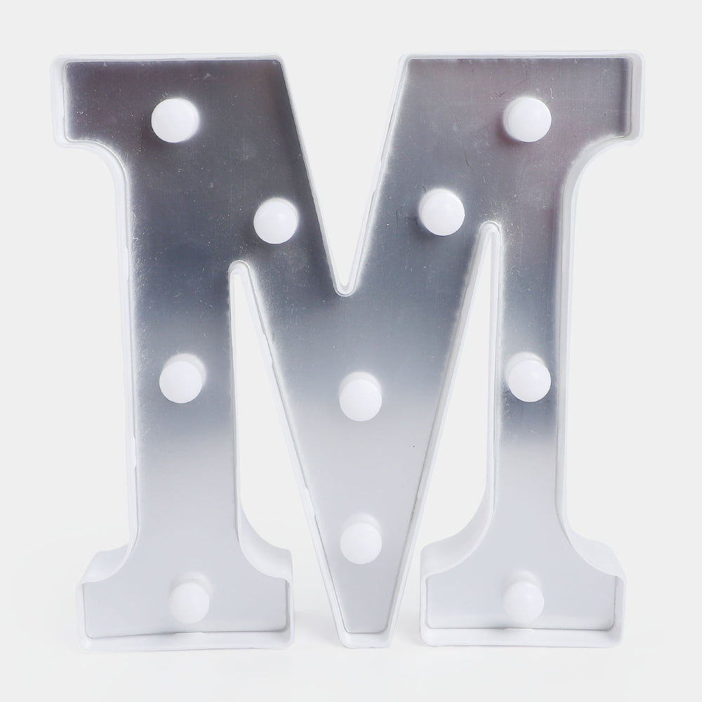 Decoration HBD LED Light Silver "M"