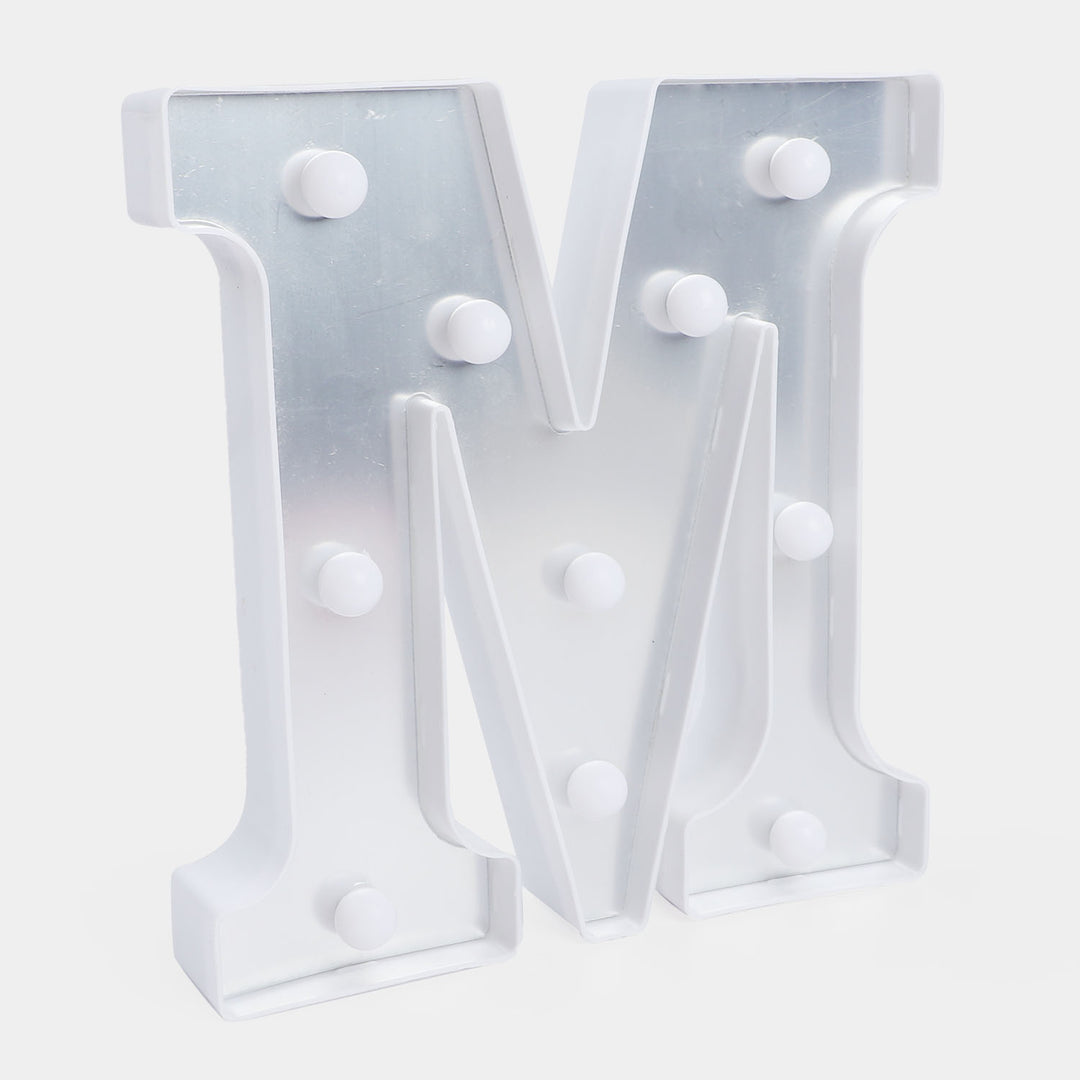 Decoration HBD LED Light Silver "M"